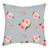 Fashionable Spring Flower Spring Elements Pillow Cover Linen Flower Cushion Pillow Cover