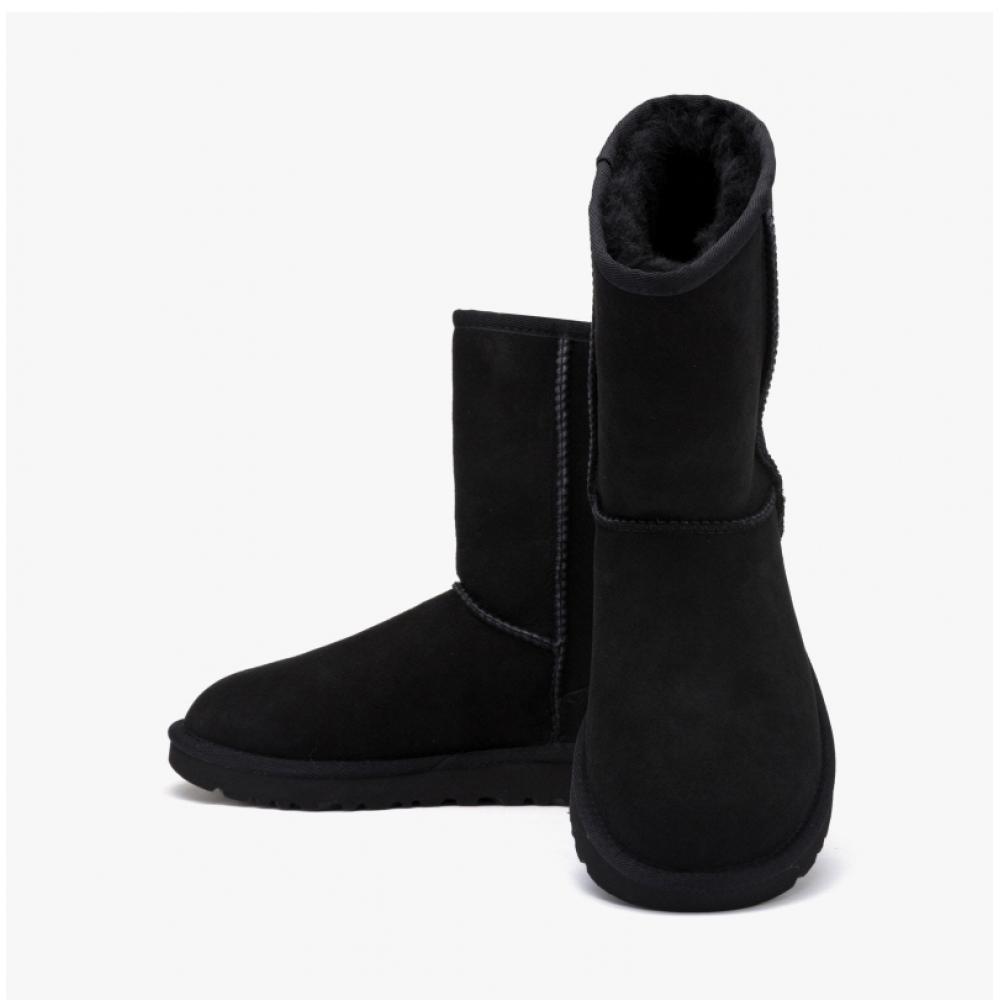 UGG Классические короткие черные сапоги 1016223