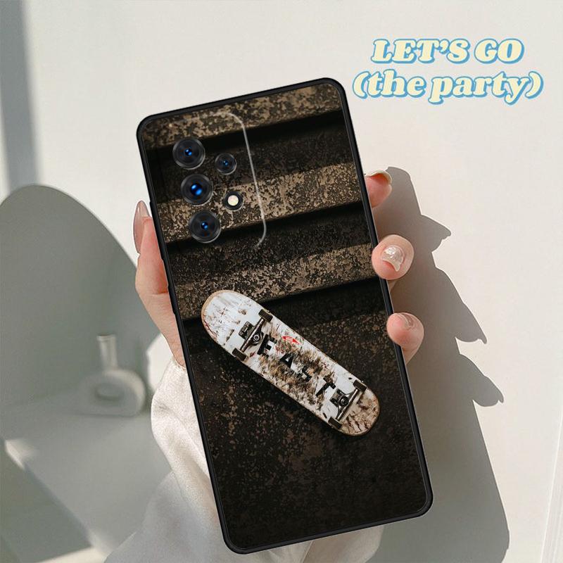 Крутой чехол для телефона со скейтбордом Для Samsung Galaxy A42 A31 A40 A51 A71 A32 A80 A91 A52 A72 A73 A20e A21S A50 A70 A11 A12 Чехол