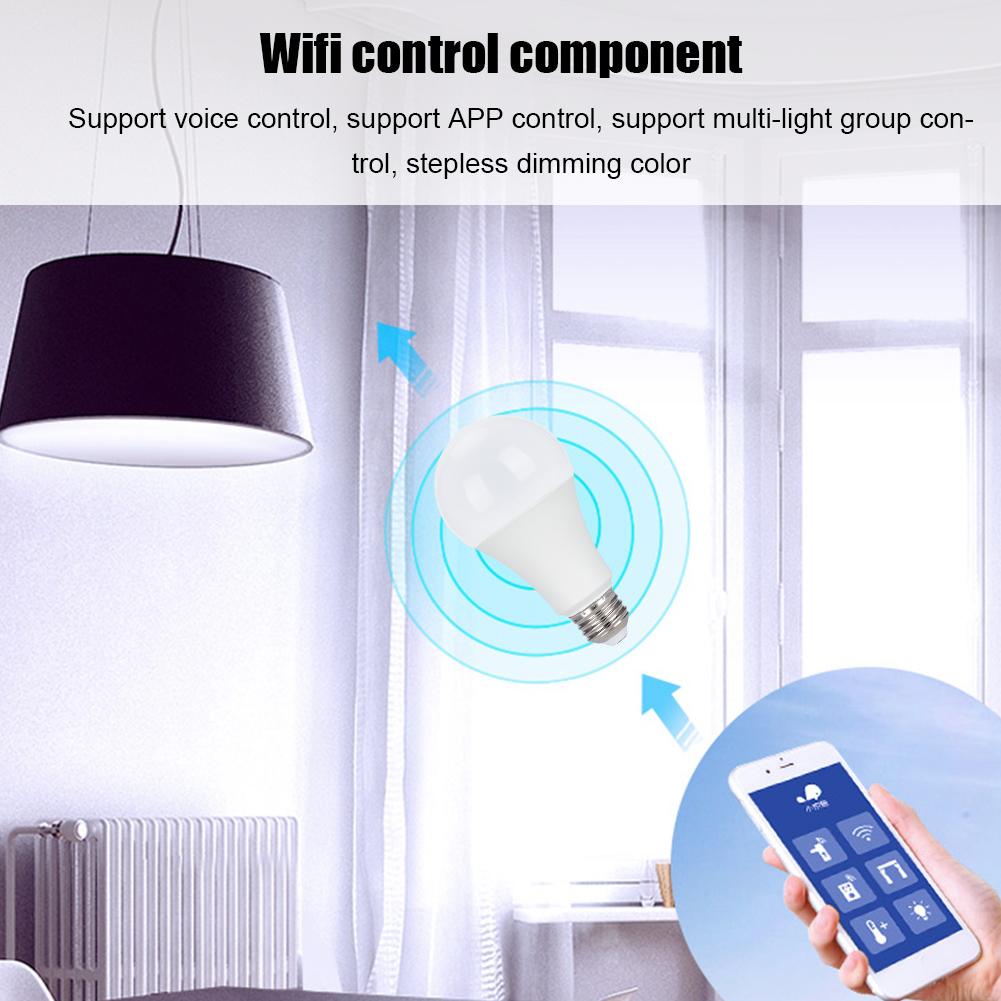 Умная светодиодная лампочка WIFI 2,4 ГГц с голосовым управлением для Android 4.1 IOS 8.0 100 240 В