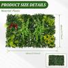 DIY Artificial Plant Wall Panel Plastic Hanging Grass Backdrop Wall Panel Outdoor Artificial Privacy Fence Screen For Home Garde