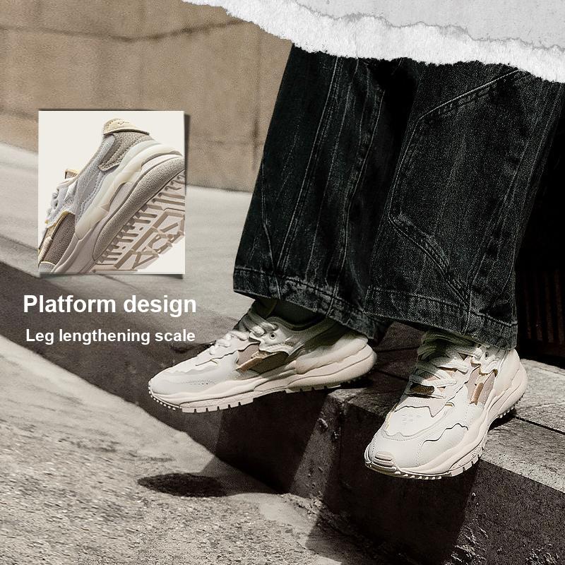 Li Ning CF Origin 2 Модные универсальные нескользящие износостойкие повседневные туфли мужские туфли белые серые AGCT323-2