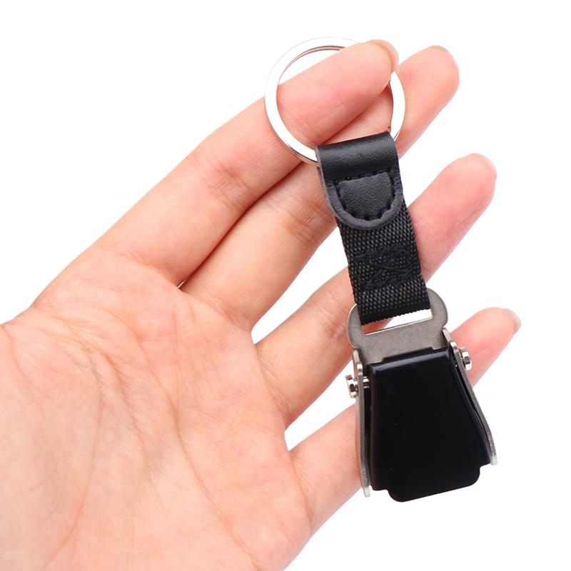 1Pc Mini Safety Seatbelt Plane Buckle Keychain Strap Key Chain For Flight Keyes Airplane Airline Small Aviation Gifts Seat Belt