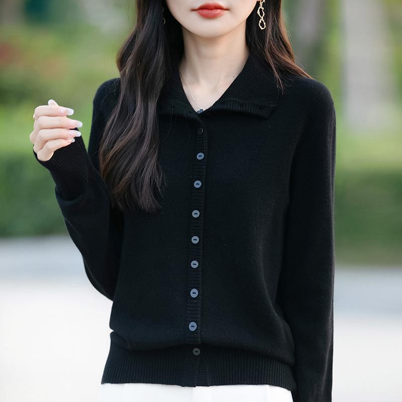 Winter Turtleneck Thick Stand-up Cardigan Sweater for Women's Clothing Korean Style Loose Women's Knitted Long-sleeved Sweater