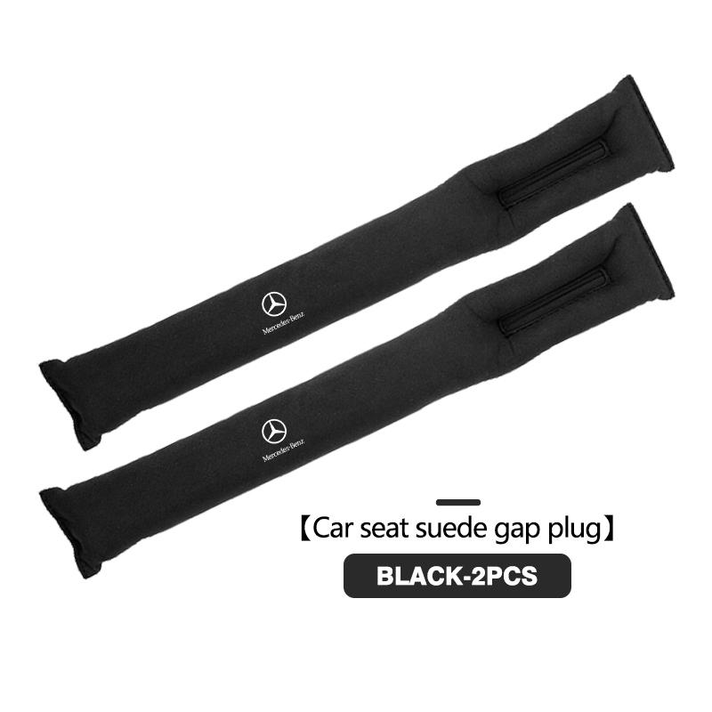 For Mercedes Benz Suede Car Logo Seat Gap Filler Seat Seam Leak-proof Plug Strip AMG A C E S G Class W201 W210 W108 W204 W205 MX9