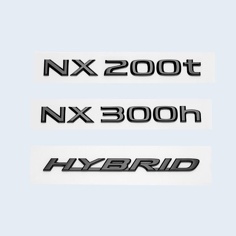 Глянцевый черный ABS буквы NX200 NX300 NX200t NX300h ГИБРИДНАЯ эмблема для Lexus багажник автомобиля логотип наклейка значок