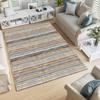 Декоративный специальный дизайн Современный линейный узор Нескользящая основа Мягкий ковер