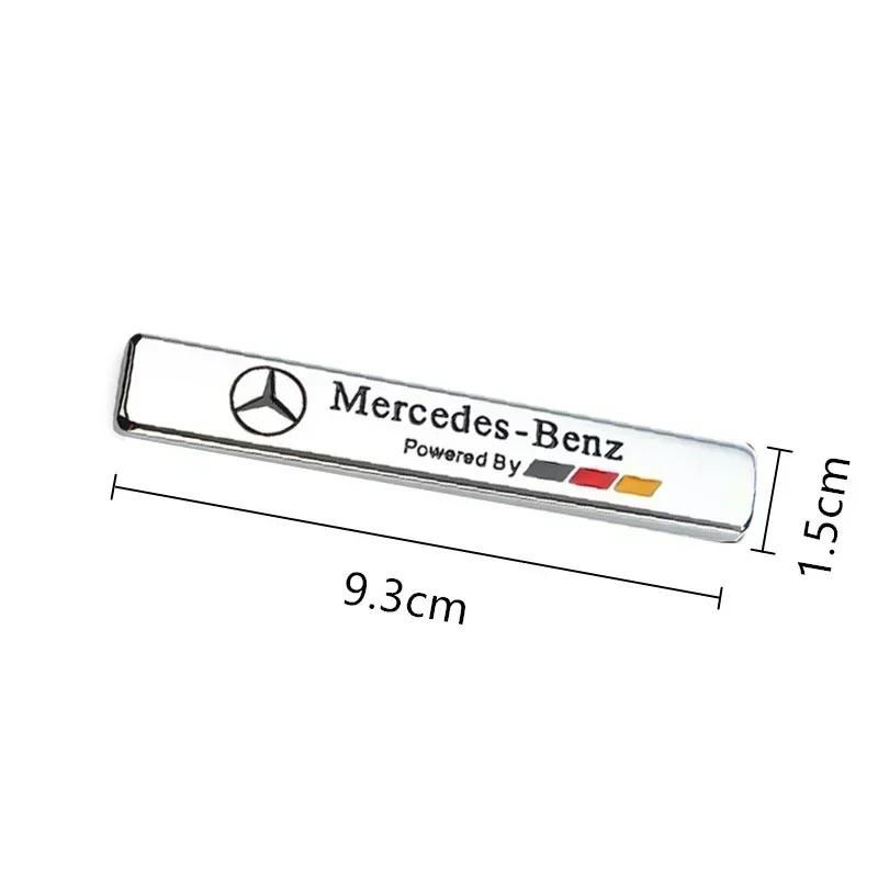 CSF1 3D Metal Car Logo Stickers Side Fender Tail Trunk Styling Accessories For Mercedes Benz AMG W204 W205 W203 W211 W212 W213 W201