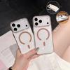 Чехол для мобильного телефона Apple 17promax с магнитной застежкой подходит для iphone16, не желтеет и устойчив к царапинам, простой защитный чехол из поликарбоната