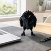 Нишевый Стиль Готический Декор 3D Печатное Украшение Ворона, Реалистичные Черные Вороны Фигурки Птиц, Статуэтки на Хэллоуин для Книжной Полки Настольного Компьютера