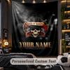 TapestryGuns N’ Roses Custom Name Text Personalized Wall Hanging Tapestry Home Wall Decor