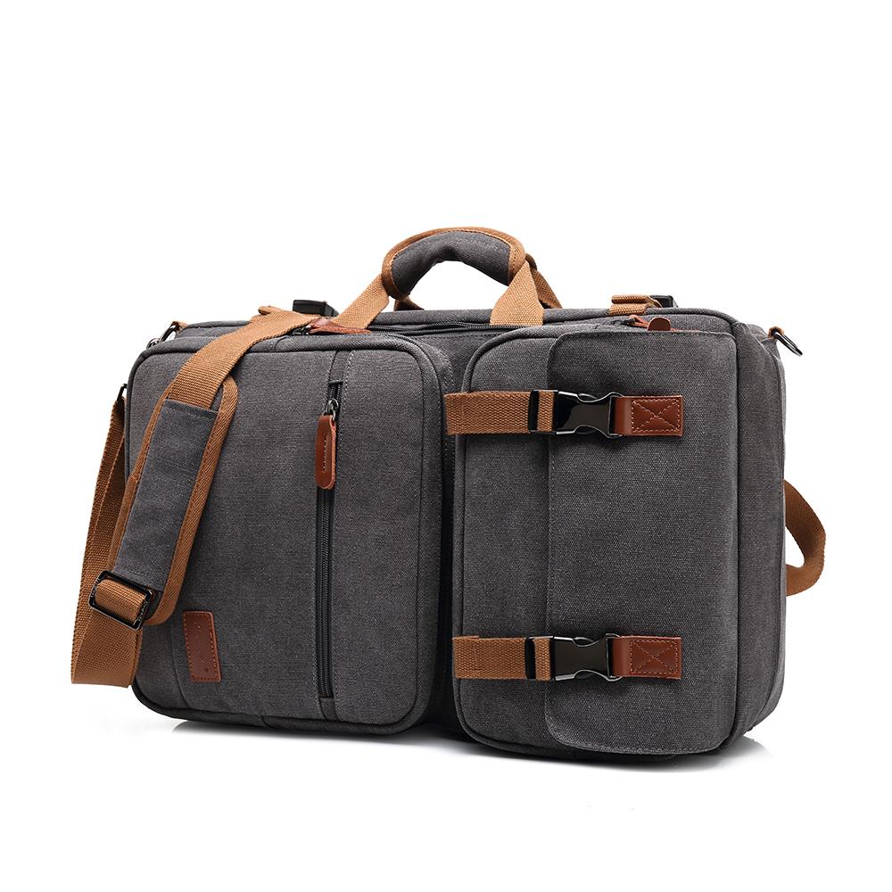 Мужской рюкзак Cool Bell, мужская многофункциональная сумка через плечо, сумка-мессенджер и сумочка, водонепроницаемый рюкзак для ноутбука, холст CB5503 15,6/17,3 дюйма