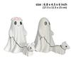 15CM Halloween Ghost Walking Dog Statue Resin Halloween Figurine Halloween Decoration Ornament Holiday Gifts For Boy Girl
