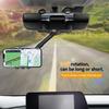 Adjustable Car Rearview Mirror Phone Holder 360° Retractable Cell Phone Holder Clip Phone GPS Support Mobile Phone Mount Stand