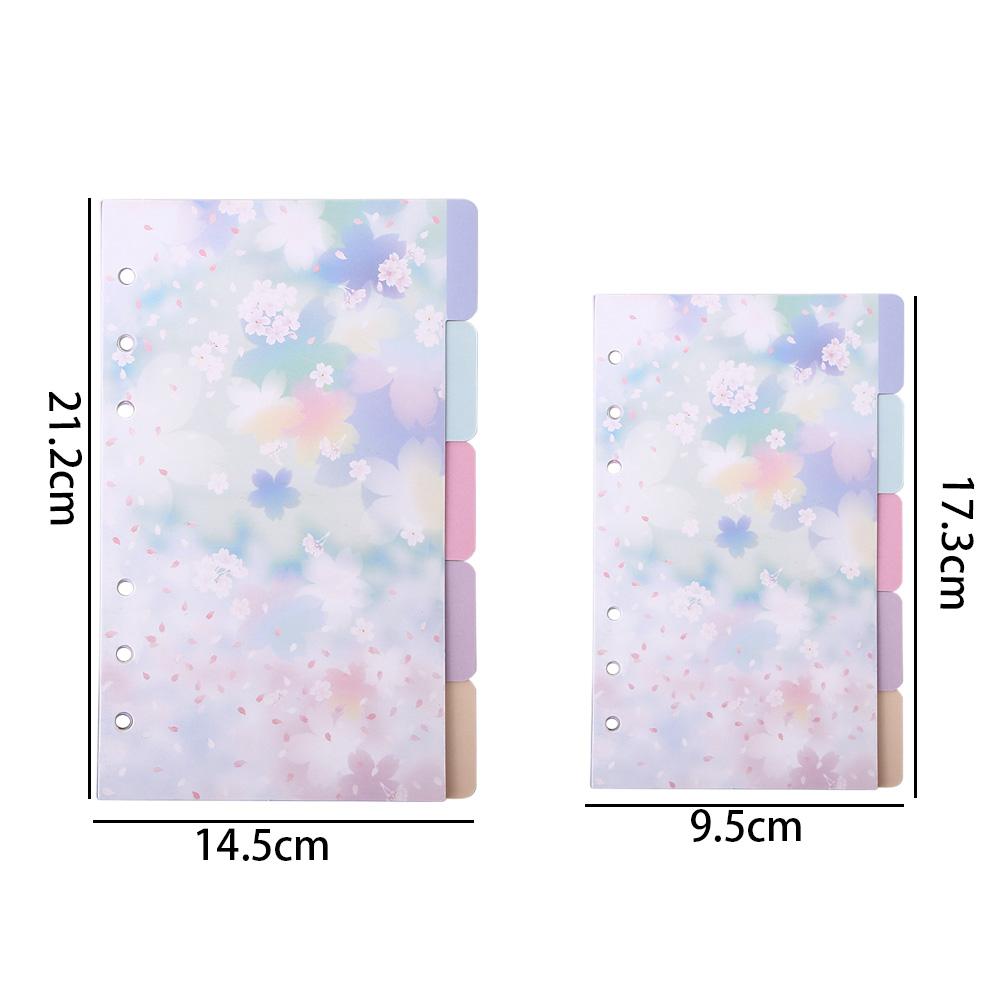Page Tab Cherry Blossoms Style Binder Index Page Loose Leaf Separator Page Notebook Divider Index