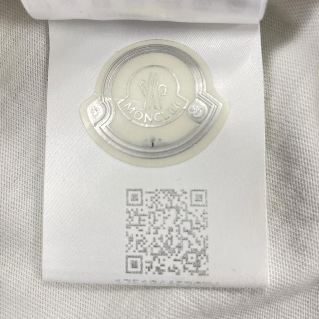 MONCLER M MENS Short sleeve T-shirt White Model E20918049000 8390T