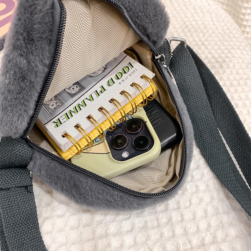 Японская и корейская женская сумка-мессенджер ins новая плюшевая сумка для мобильного телефона в виде маленького пингвина, милая мультяшная сумка-сердечко для волос