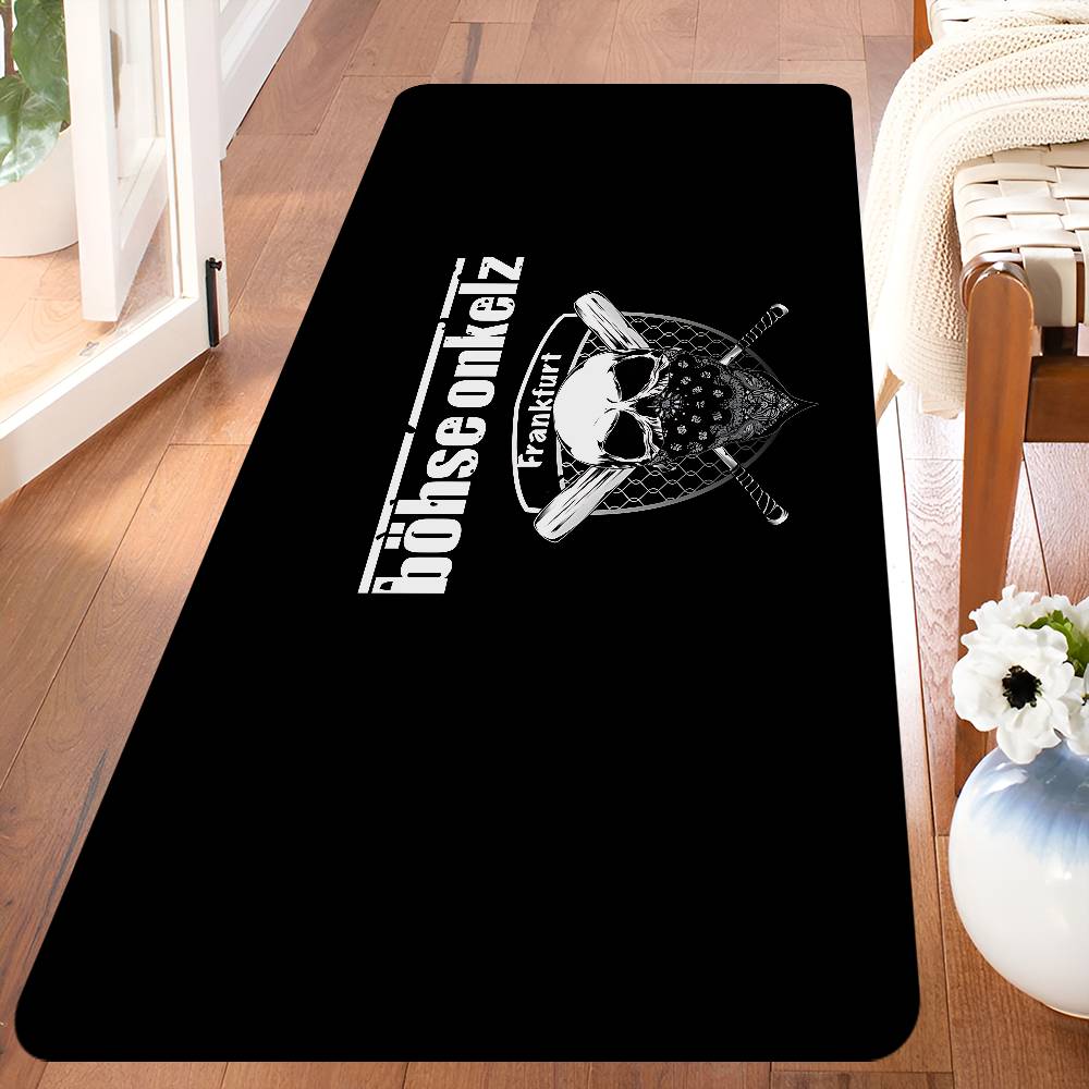 G-Germany B-Bohse O-Onkelz Hallway Carpet Washable Non-Slip Living Room Sofa Chairs Area Mat Kitchen Doormat Area Rug