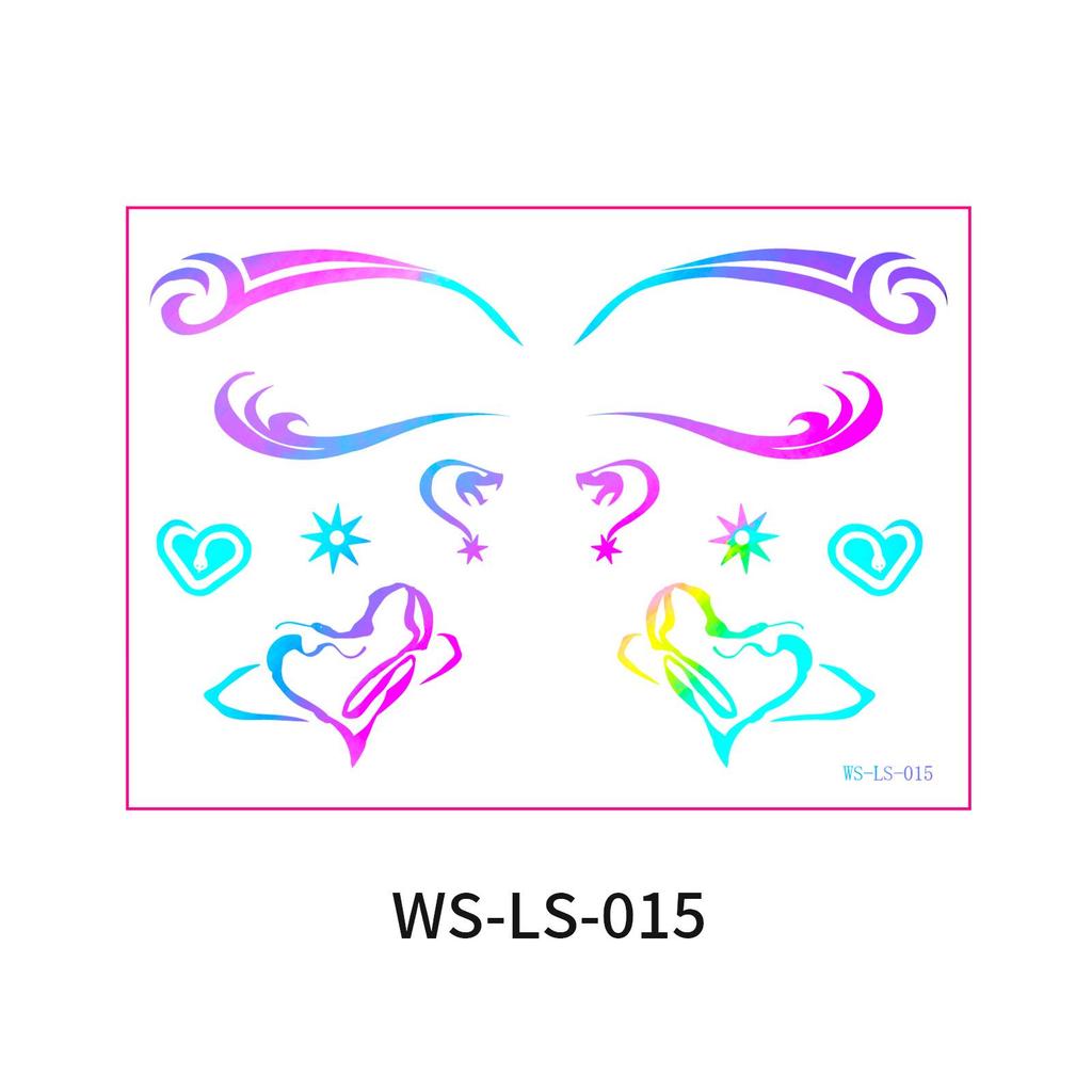 Европейско-американский трансграничный музыкальный фестиваль - Лазерные наклейки для подводки глаз - Водонепроницаемые и стойкие одноразовые татуировки