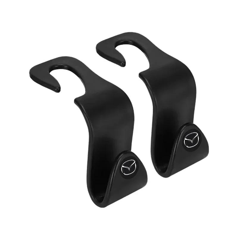 2025 Hot Car Headrest Hooks Hanger Bags Seat Back Holder Clips Auto Fastener Hooks Storage Interior for Mazda Alexa CX4 Car Acce