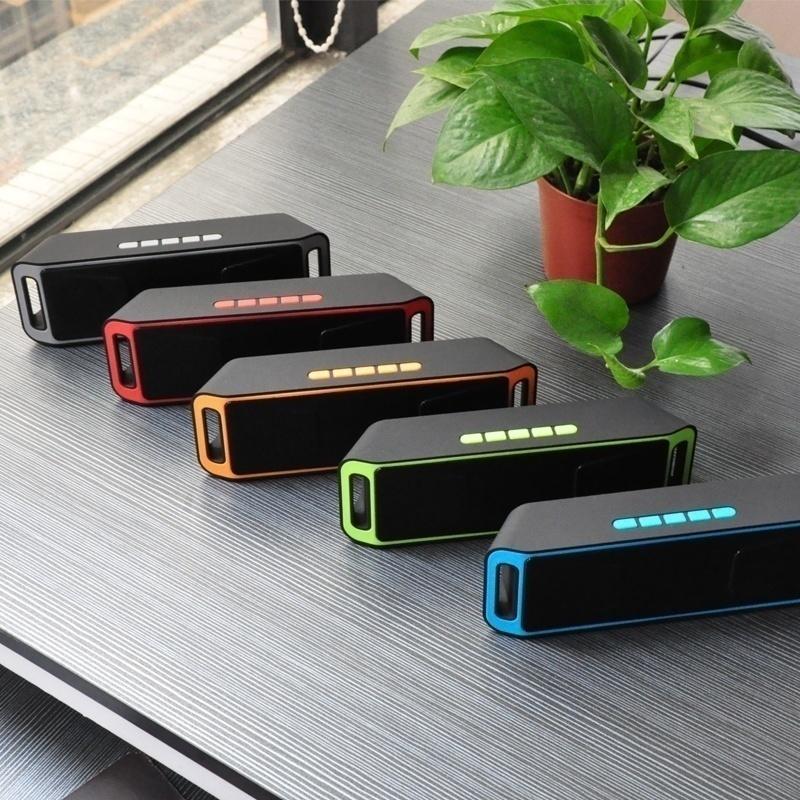 Динамик SC208 Hi-Fi Портативный беспроводной бас Bluetooth 4.0 Стереодинамик TF USB FM