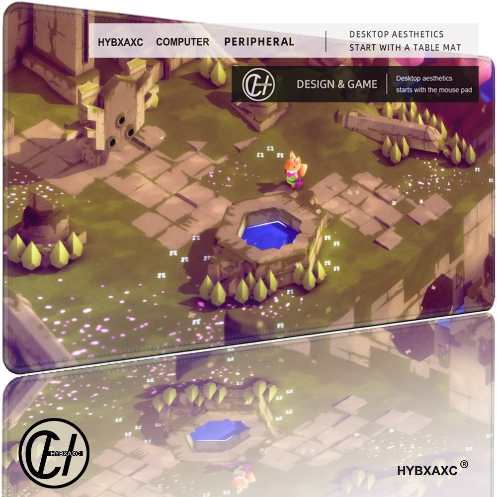 HYBXAXC Mouse Pad Cute HD Tunic Game Mousepad Gaming Office Desk Pads Large For Computer Non-slip Lockedge Mouse Pad 80X40CM