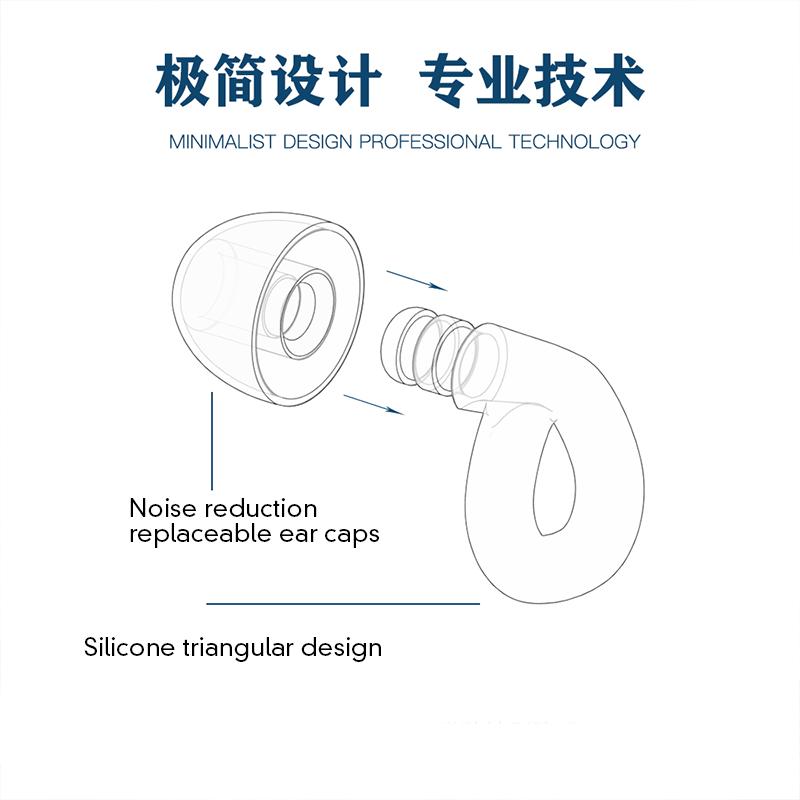 Silicone Reusable Waterproof Intrinsically Safe Anti-Noise Earplugs for Sleep Swimming with Noise Reduction Hearing Protection