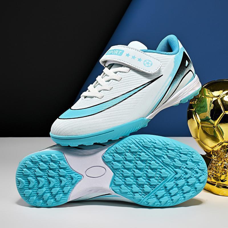 Boys Football Shoes Velcro Training Kids Shattered Nails Elementary School Game Spinning Buckle Sneakers