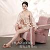 New 22 mm heavyweight 100% mulberry silk high-end luxury sleepwear for women's silk nightgown single robe