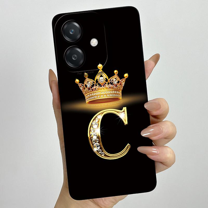 Чехол для Oppo A60 5G Силиконовый Чехол с Буквой Короны Ударопрочный Чехол Для OPPO A3 5G CPH2683 Чехол Для OPPO A3X A 3X A40 A40m 4G Чехол для Телефона