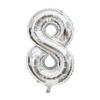 32-Inch US Number Birthday Party Balloons - Individual Aluminum Film