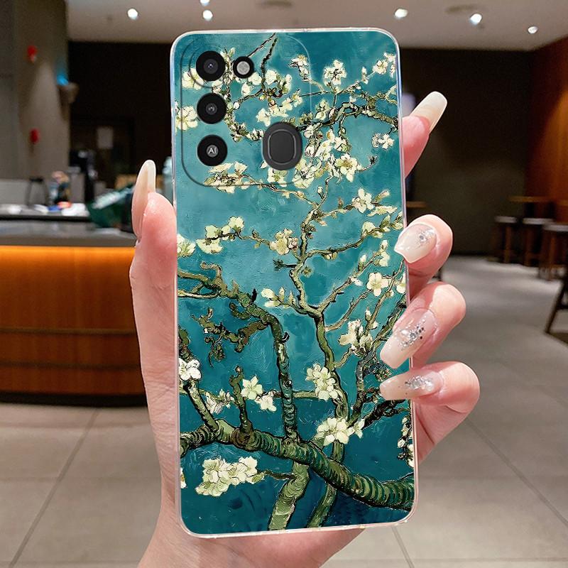 Задняя крышка для Tecno Spark 8C Чехол Прозрачный Роскошный Модный Эстетичный Бабочка Цветок Мягкий ТПУ Силиконовый Чехол для телефона Tecno KG5k KG5j