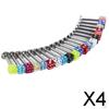 4x 20pcs Lip Nose Chin Tongue Labret Bar Stud 16G Body Piercing Jewelry