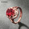 Классическое кольцо Lindon из медного сплава с цирконием, женские ювелирные изделия, свадебный подарок для вечеринки