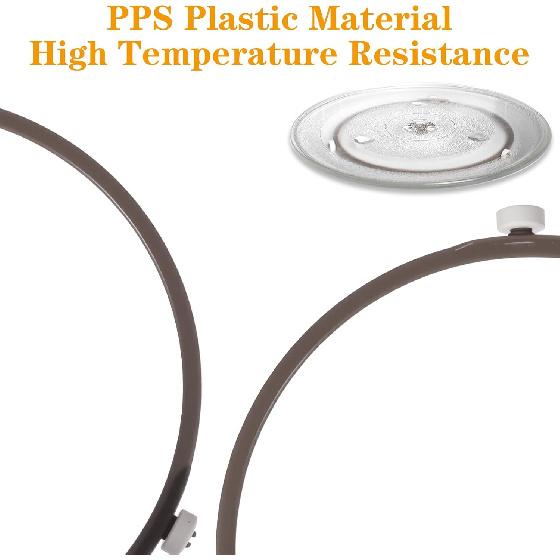 Microwave Turntable Ring 7in Microwave Parts Replacement Microwaves Rotating Ring Accessories for 9.65-10.63in Glass Plates Microwaves Glass
