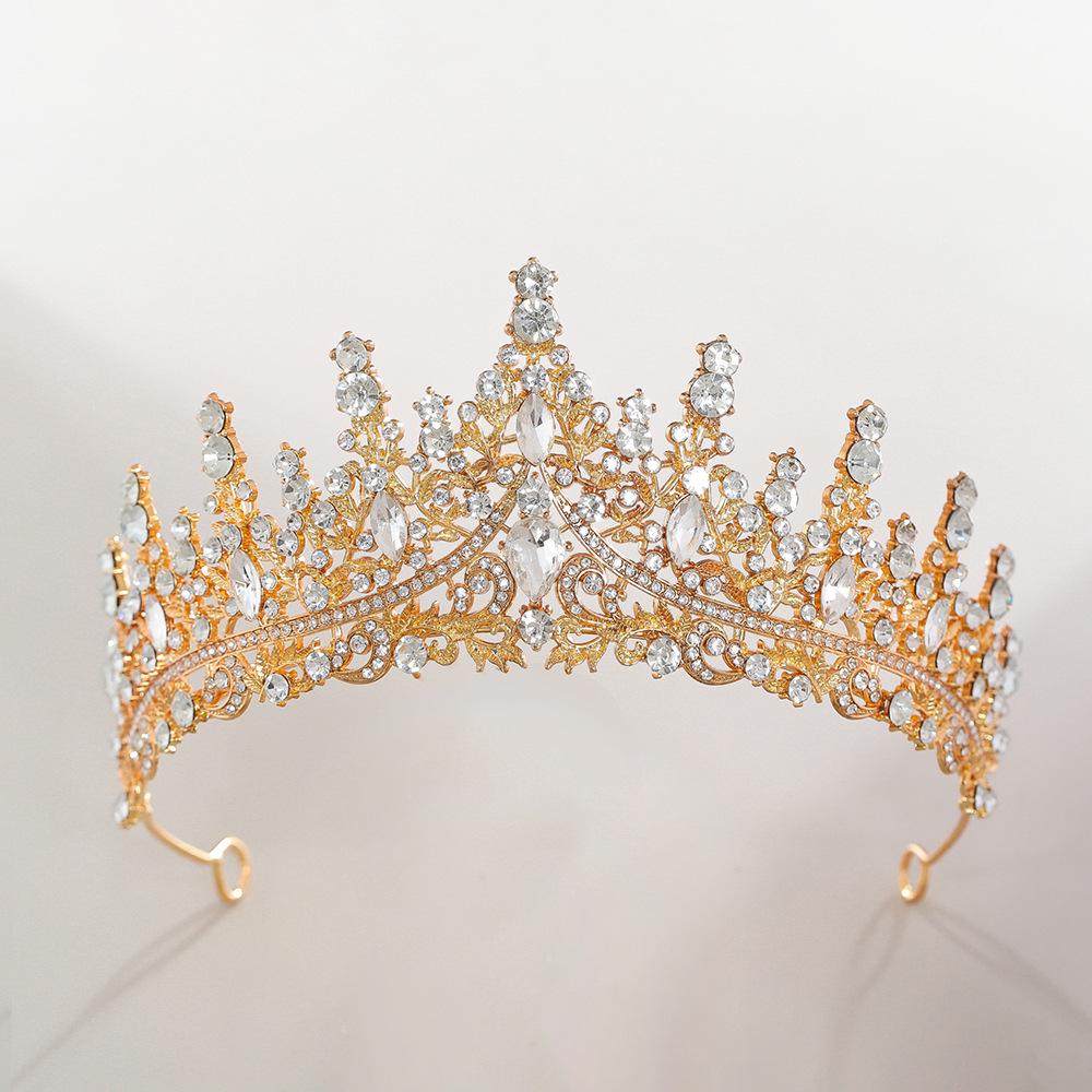 Элегантная хрустальная свадебная тиара - Свадебный и праздничный аксессуар для волос