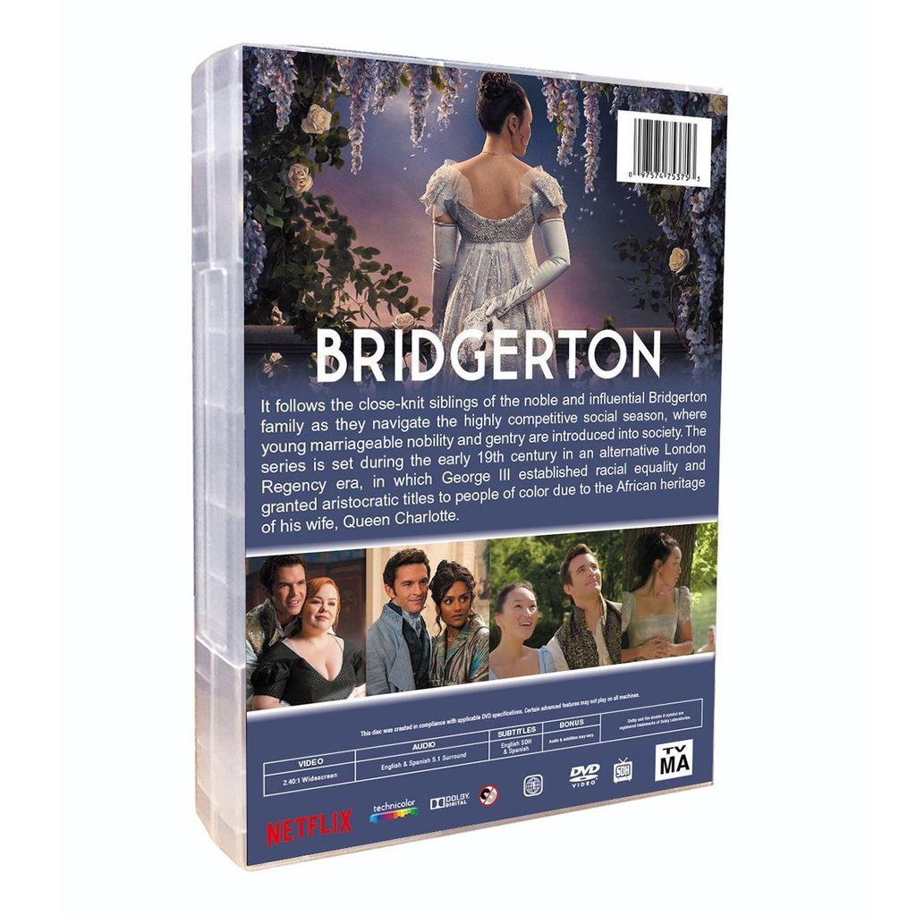 Бриджертоны Сезон 1-4 DVD Сериал 12 Дисков Новый Бокс-сет