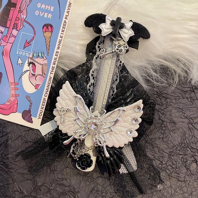 Kawaii Pink Angel Wings Utility Knife Sweet Utility Knife Cute Express Box Letter Opener Stationery Paper Cutter Gifts