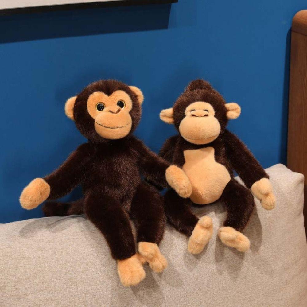 Realistice Large Plush Monkey Doll Stuffed Doll Orangutan Plush Doll Monkey Plush Toy Baby Toys