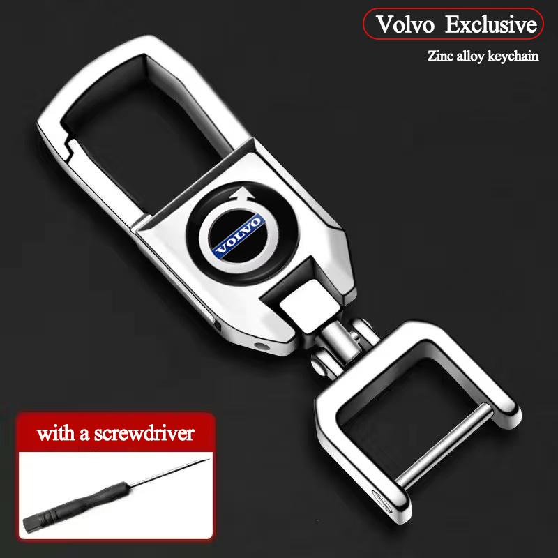 AAKB1 Luxury Metal Car Logo Keychain Key Rings Auto Accessories For Volvo V60 V40 XC90 S60 C30 XC60 V50 V70 S90 Olestar AWD XC40 EX90