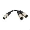 6 "XLR 3-контактный FEMALE на 2 Dual man Y SPLITTER Микрофон PA