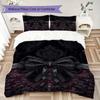 Gorgeous Bow Pattern Bedding uilt Set uilt Cover Pillowcase Home Decoration Birthday Gift (1 * duvet cover + 2 * pillowcase  without core)113