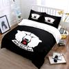 "Polar Bear Logo with Berlin Text" Print Bedding Set Duvet Cover Pillowcases (1* Duvet Cover 2* Pillowcases Do Not Include Comforter)