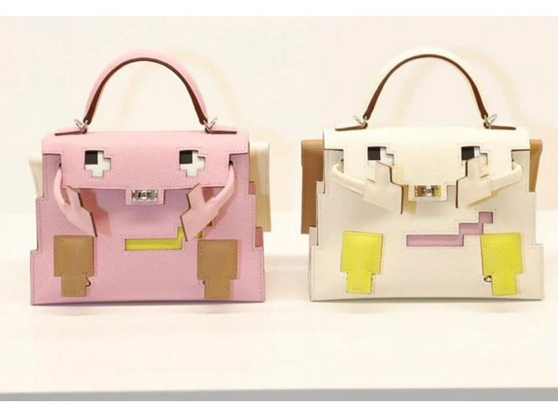 Retro Mosaic Color Block Kelly Shoulder Bag for Women