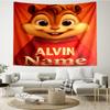 Custom Name Alvin and the Chipmunks Print Tapestry, Backdrop, Easy Setup, Ideal for Bedroom, Office & Living Room, with Aesthetic Wall Hanging Decor.