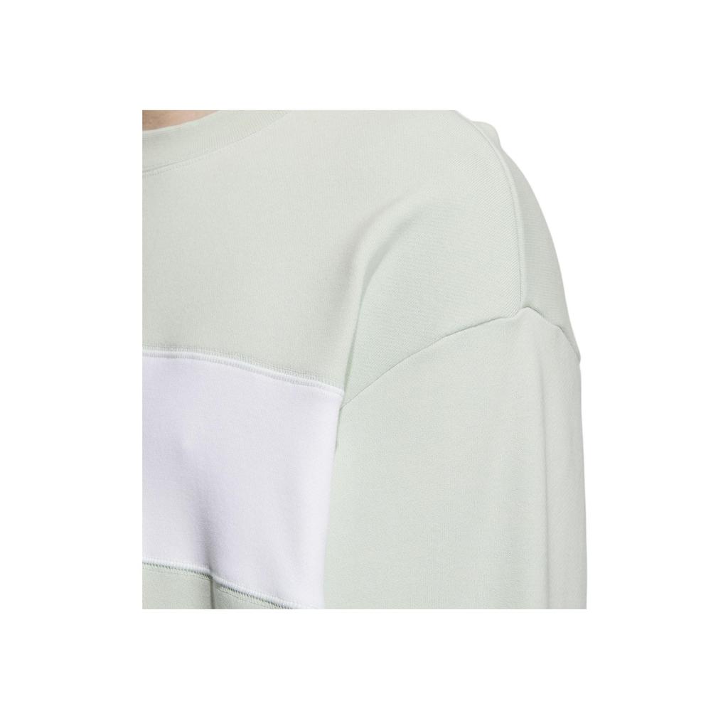 Adidas American Retro Series Crew Neck Sweatshirt Long Sleeve Casual Unisex Tops Linen-Green IT6394
