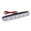 6LED светодиодные дневные ходовые огни высокой мощности, лампа дальнего света, универсальная светодиодная автомобильная противотуманная фара, простая установка, прочный