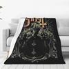 Ghost B.C. Rock Band Flannel Blankets Novelty Throw Blankets for Bed Sofa Couch Rug Piece