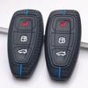 Силиконовый чехол для ключа Ford с 3 кнопками (смарт-ключ), подходит для Ford Focus Mondeo Kuga Escape Galaxy C-Max S-Max, Ударопрочный держатель для брелока, Защитный аксессуар