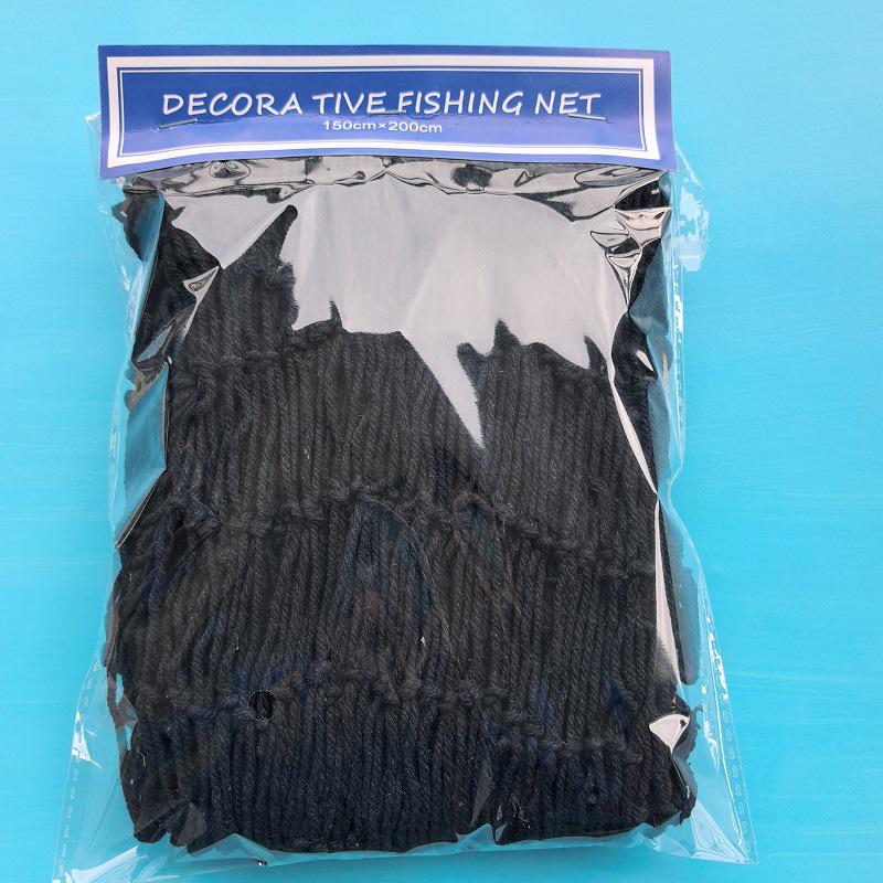 Хлопковая рыболовная сеть ручной работы, настенное украшение с ракушками и поплавками